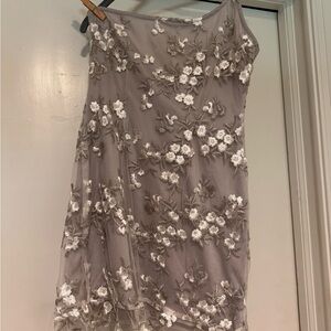 Lucy in the Sky Silver Floral Dress